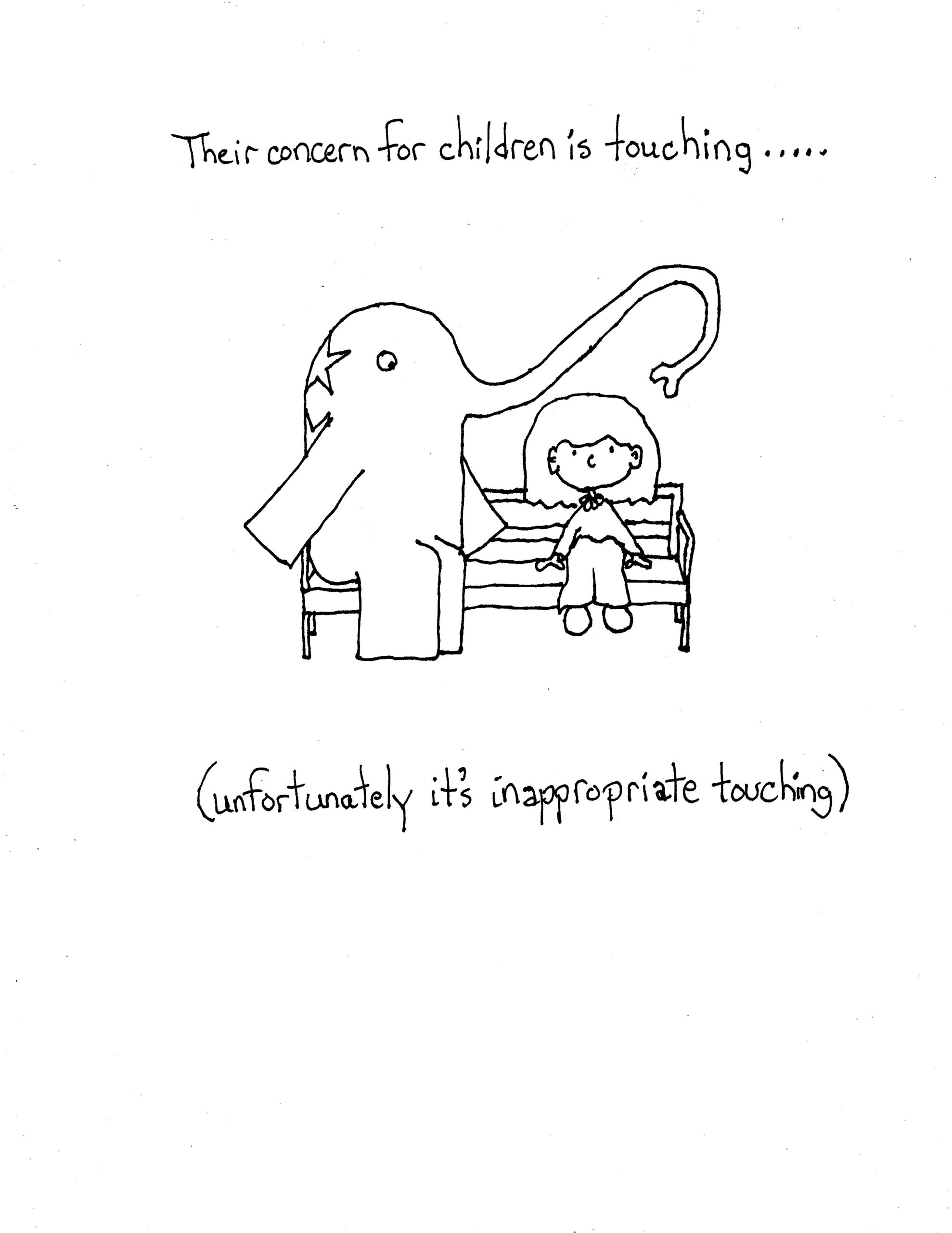 Touching but in a bad way…