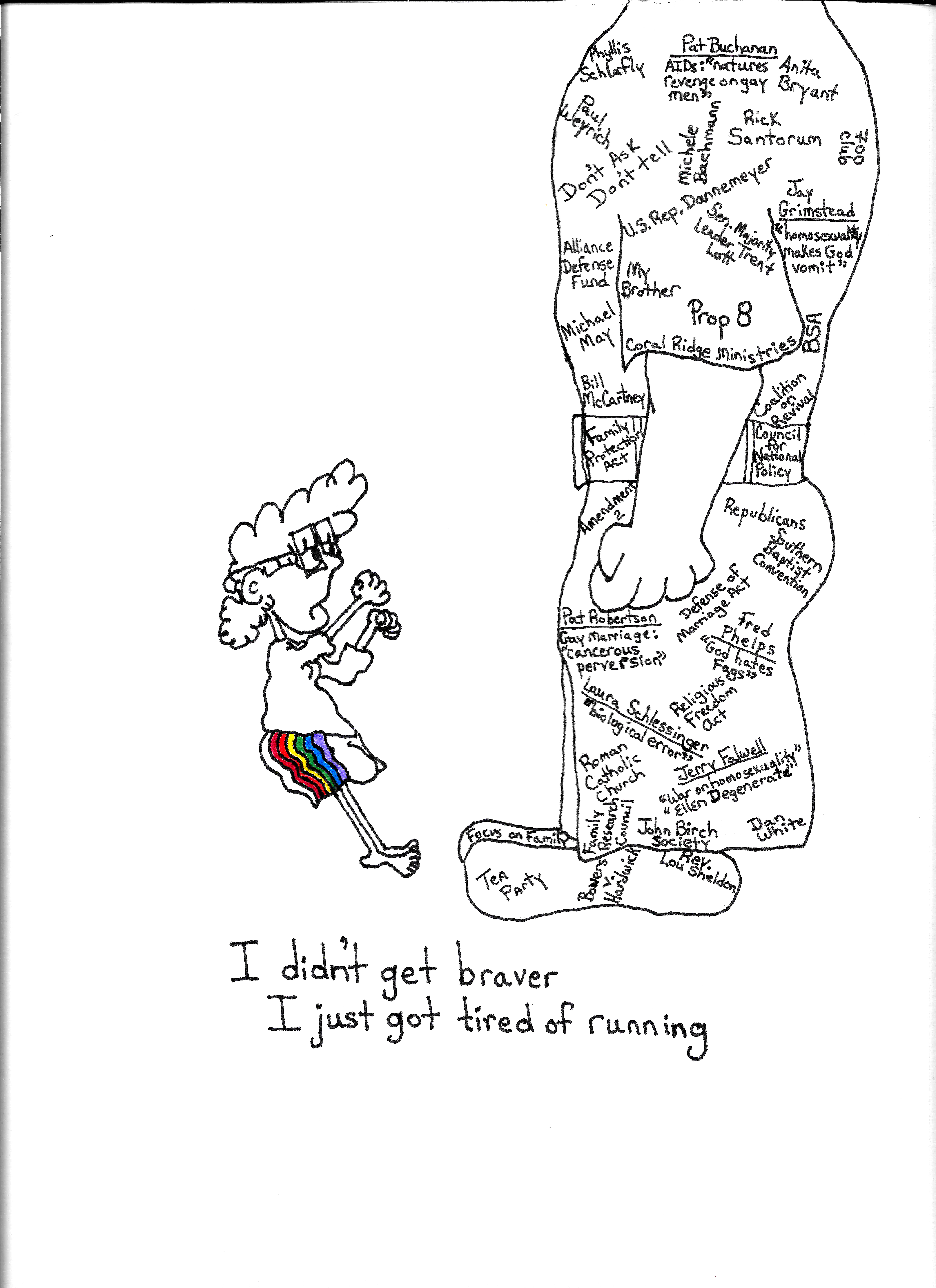 I Didnt Get Braver I Just Got Tired Of Running
