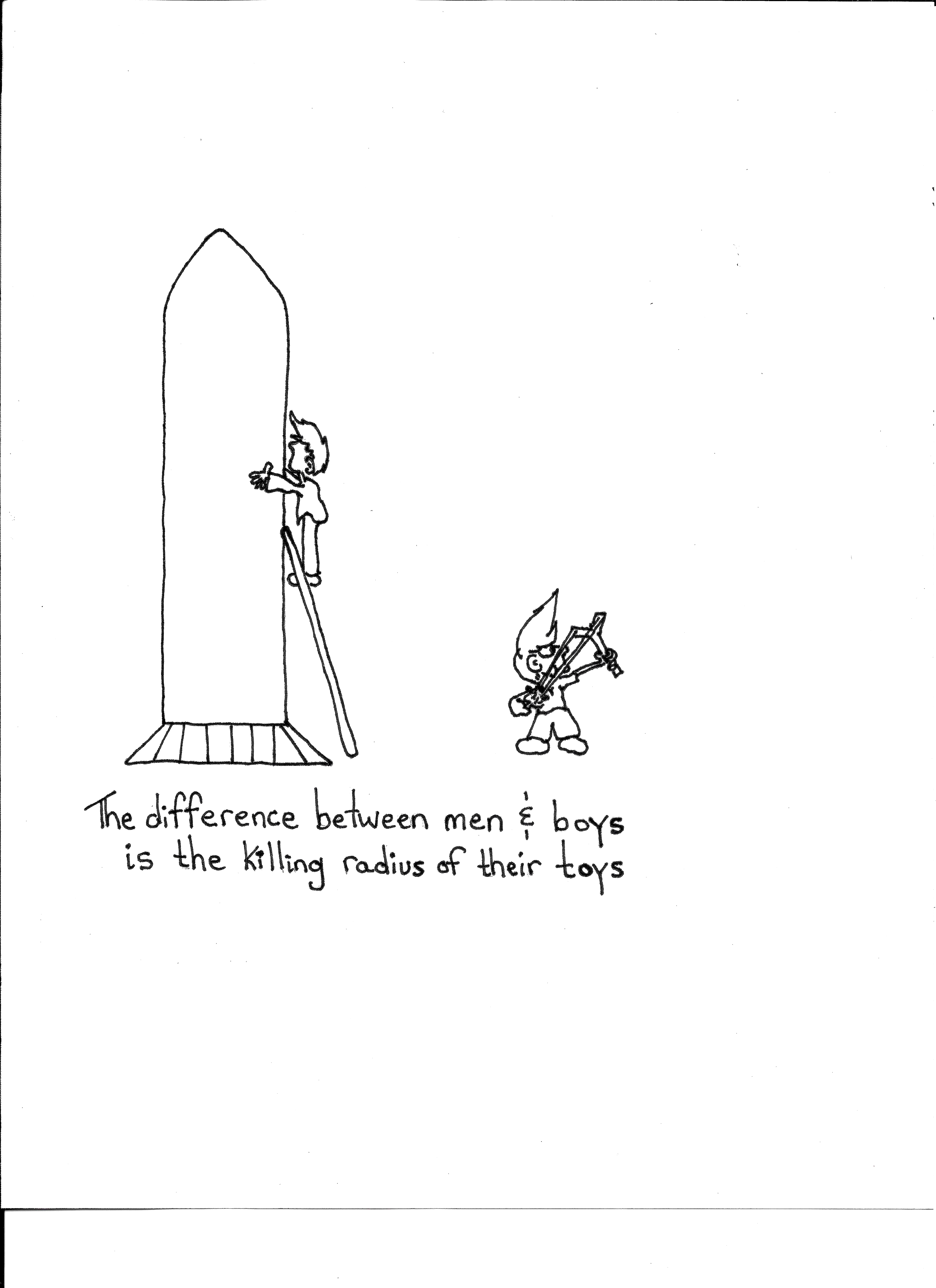 The Difference Between Men And Boys Is The Killing Radius Of Their Toys