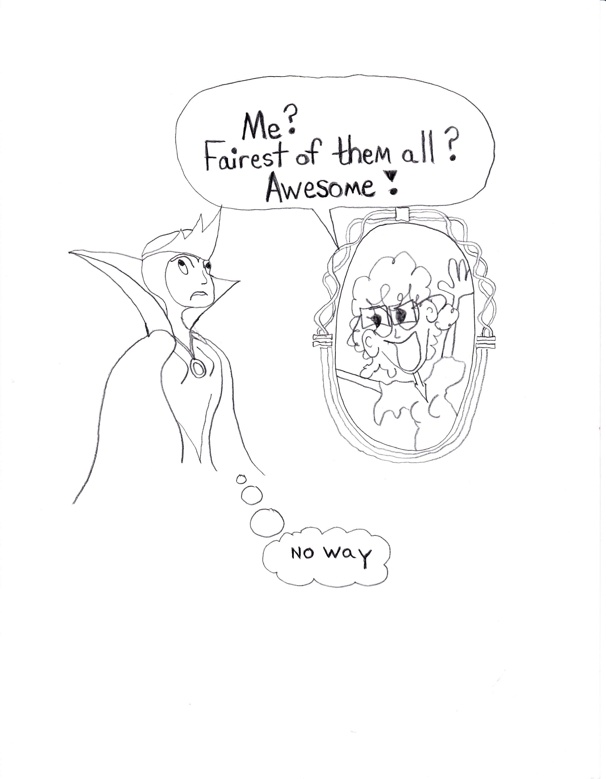 Me Fairest Of Them All Awesome Pencil