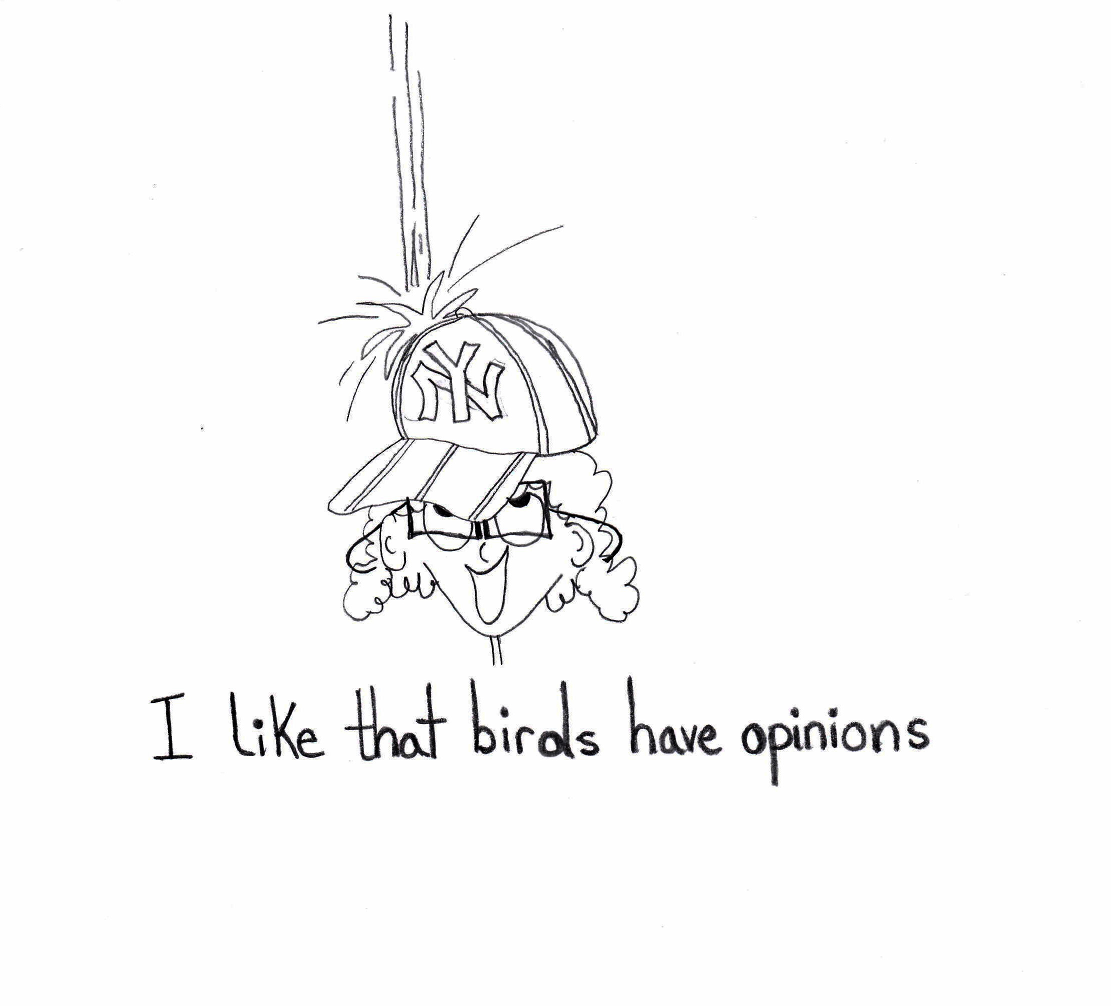 I Like That Birds Have Opinions