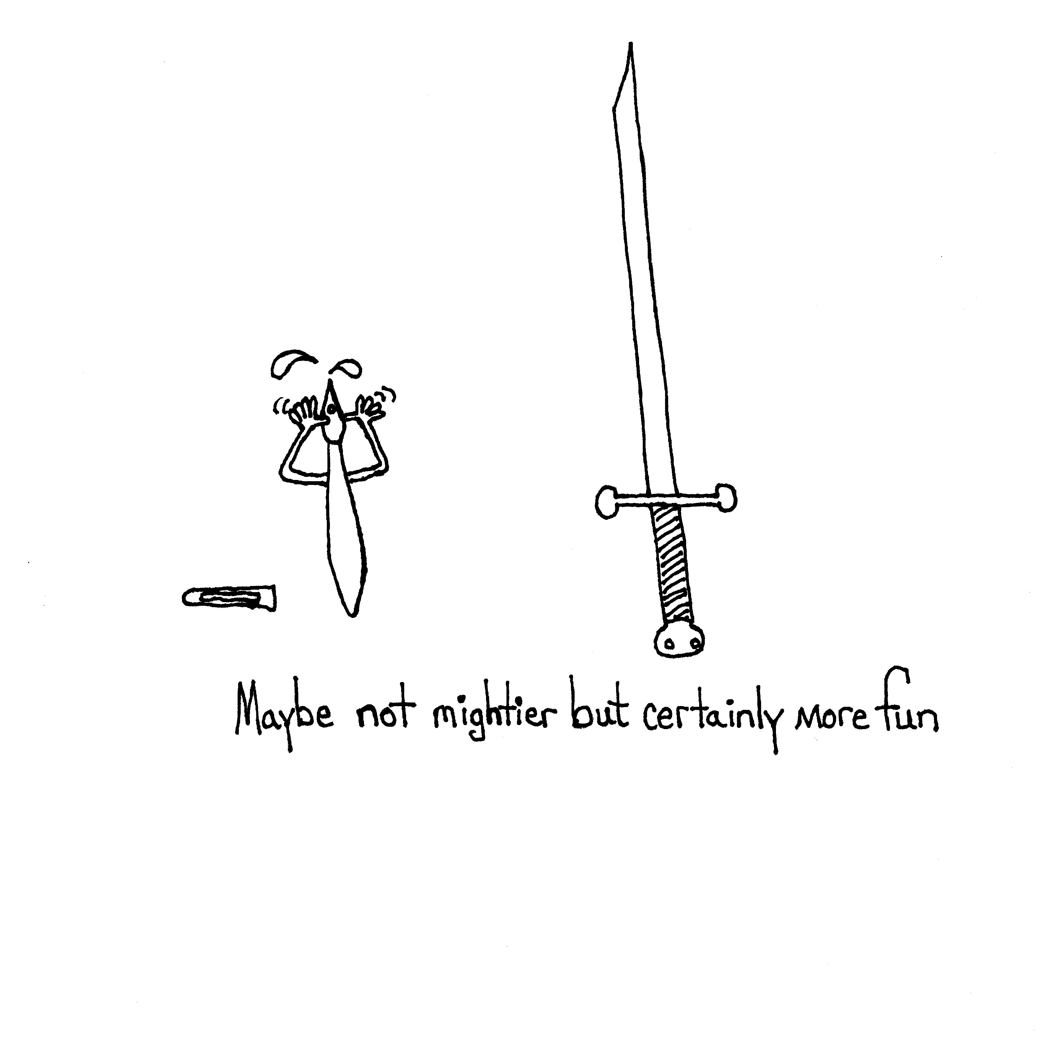 Not Mightier