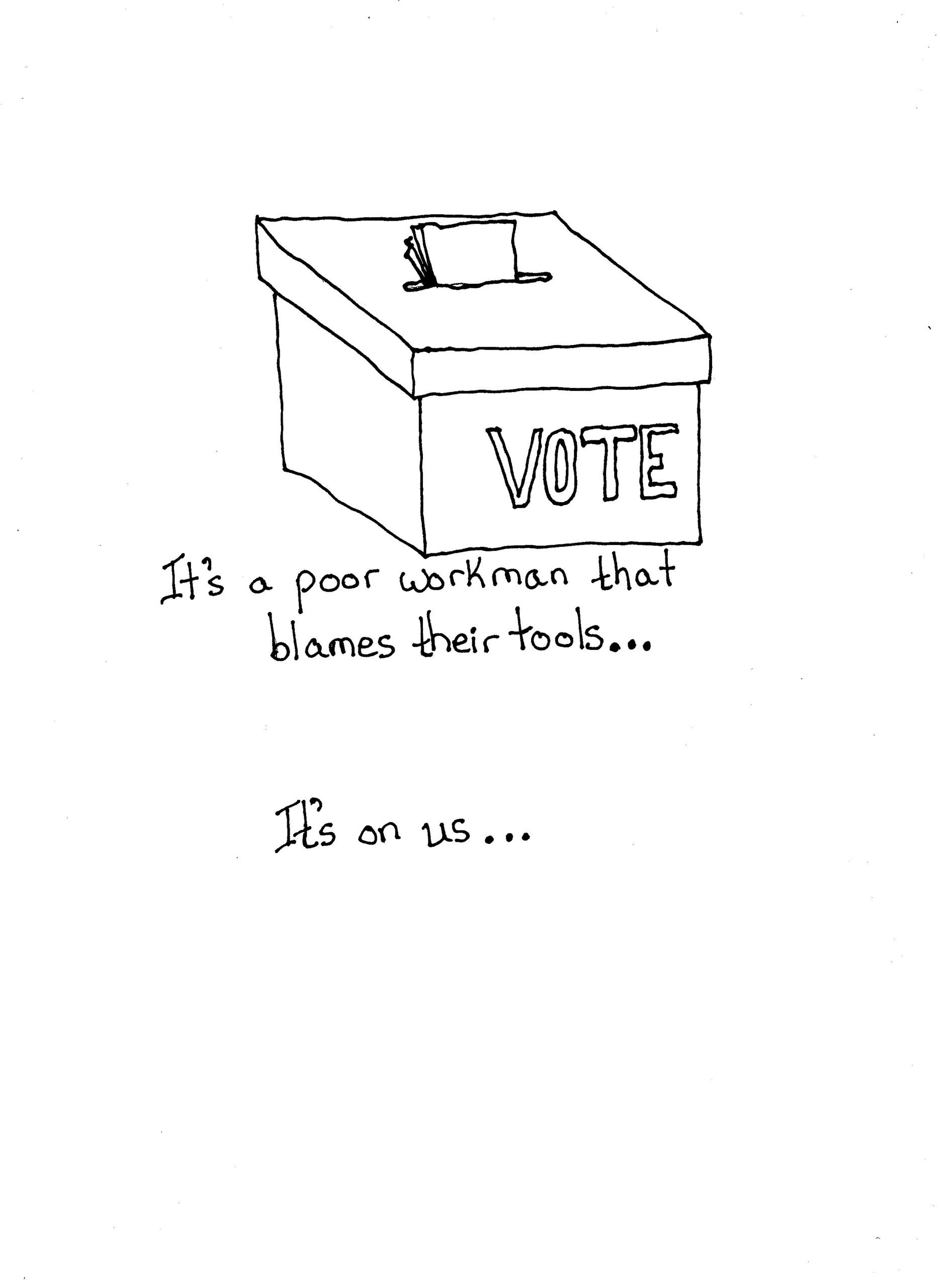 Poor Workman Blames Tools