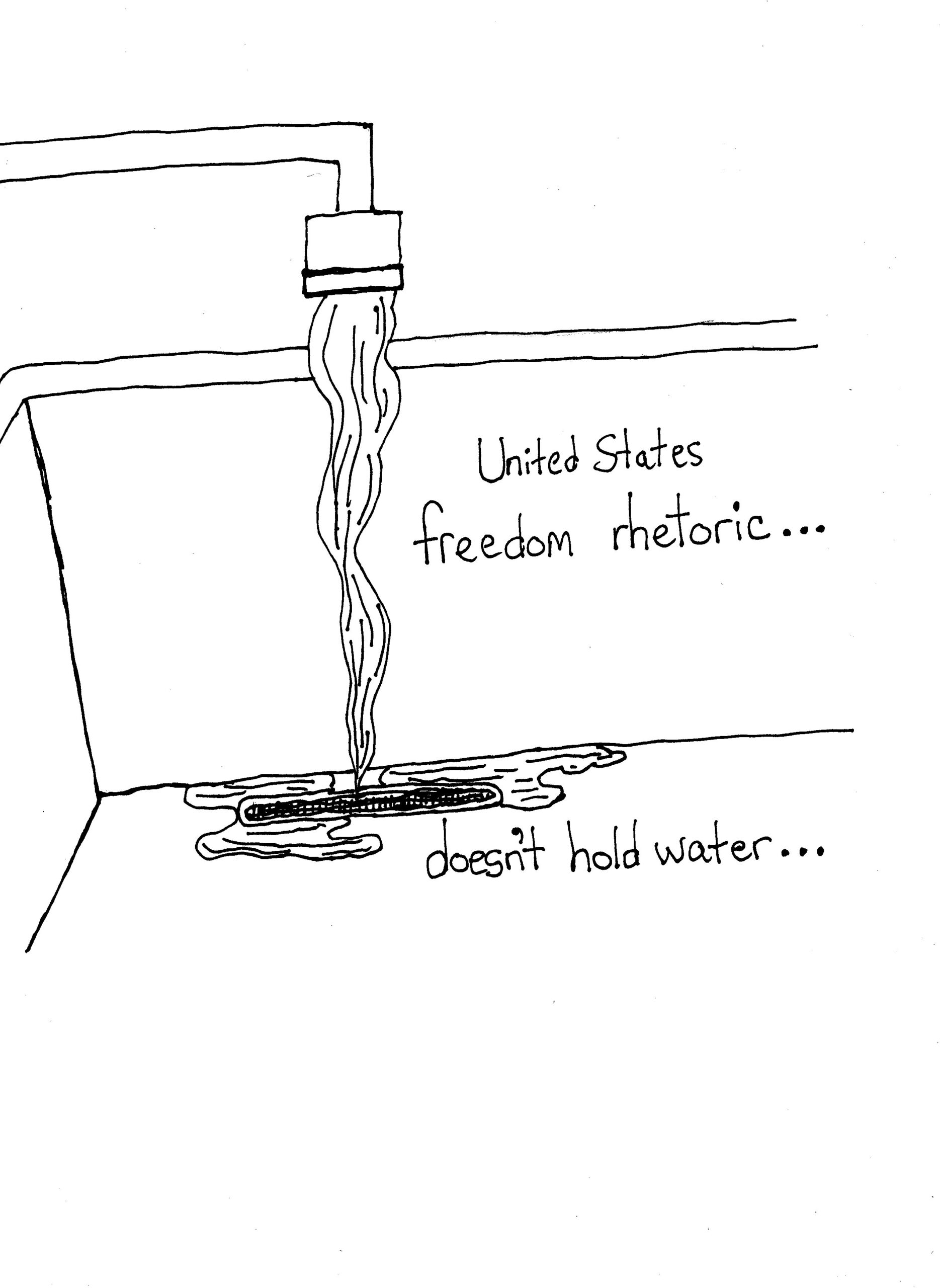 Runs Through Drain
