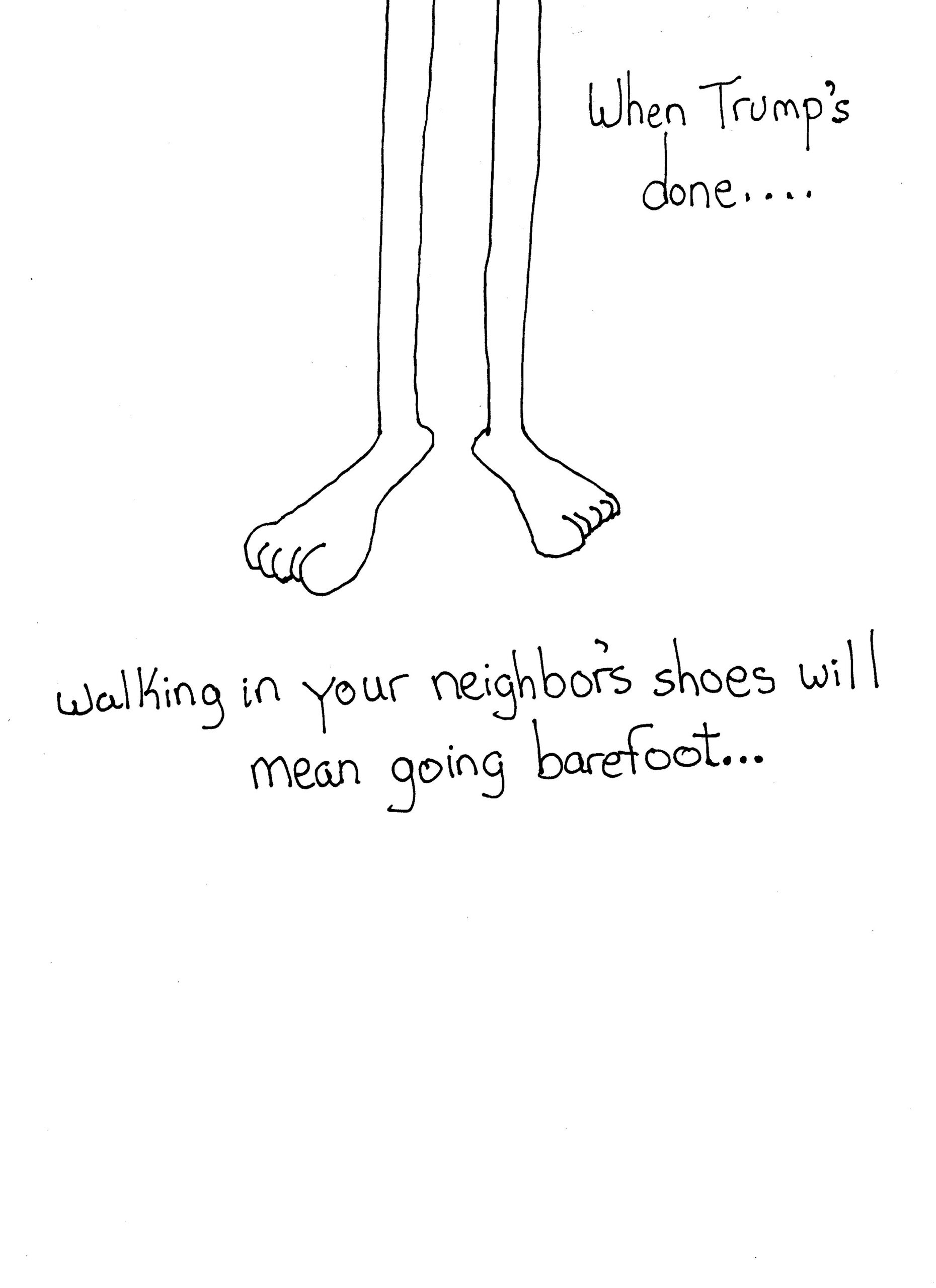 Means Barefoot
