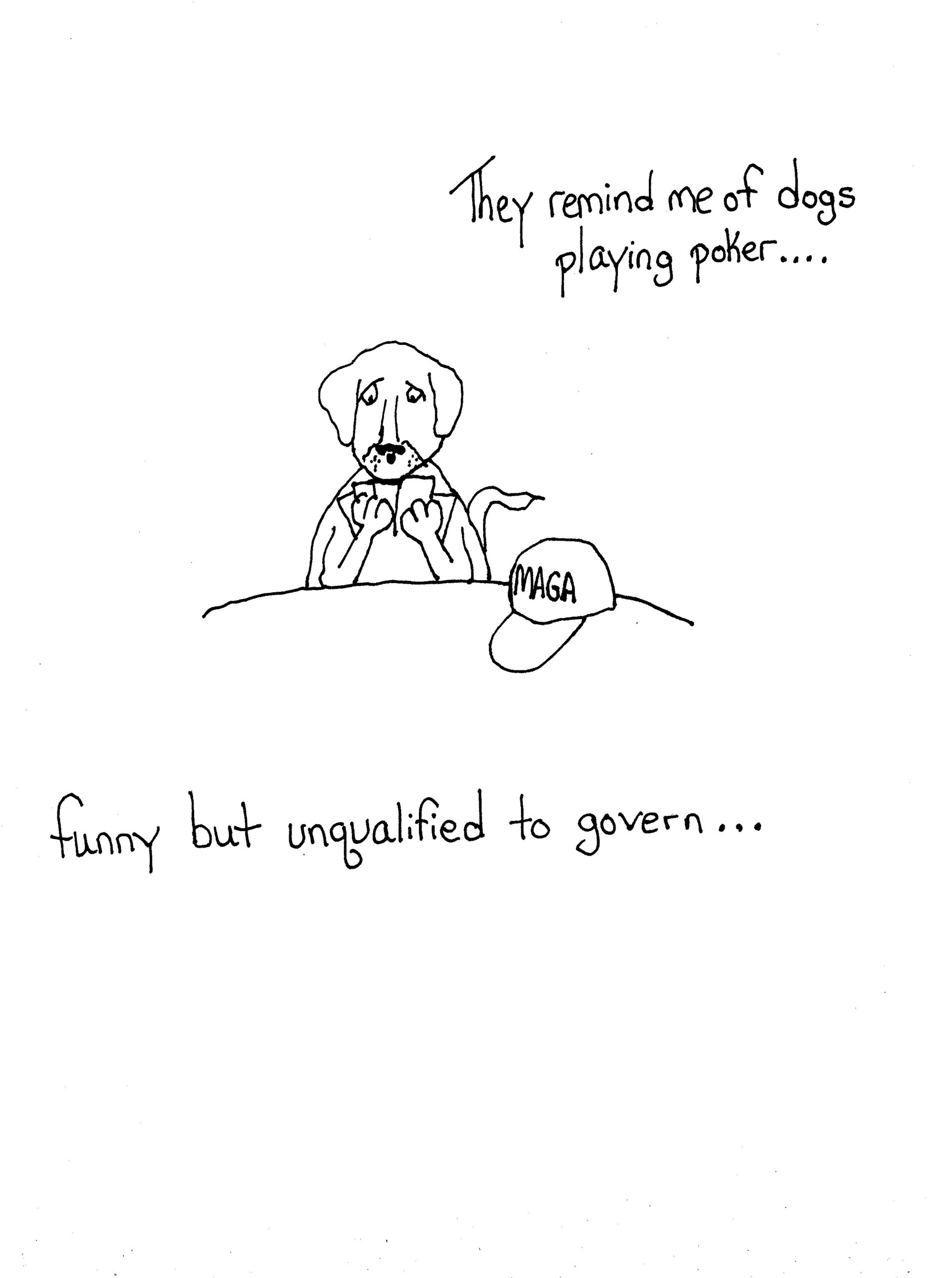 Dog And Poker