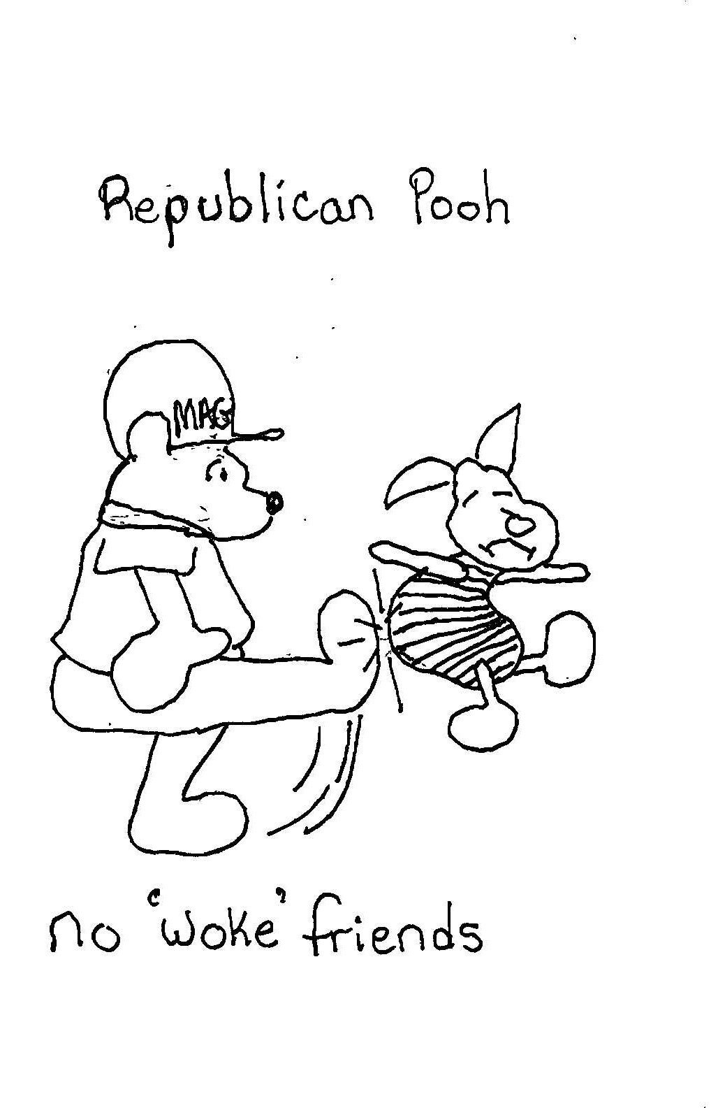 Republican Bear And Woke Pig