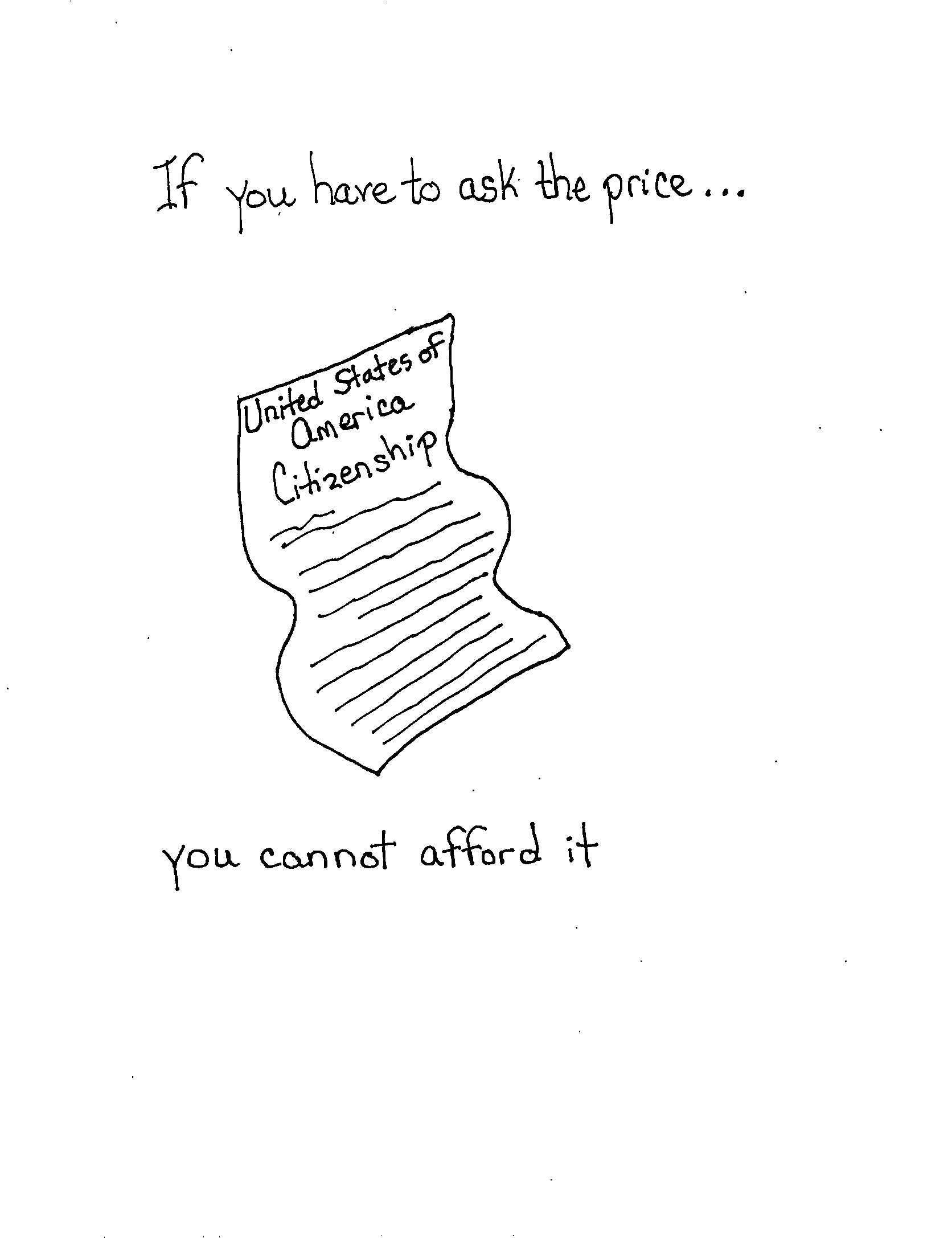 If You Need To Ask Not Rich Enough