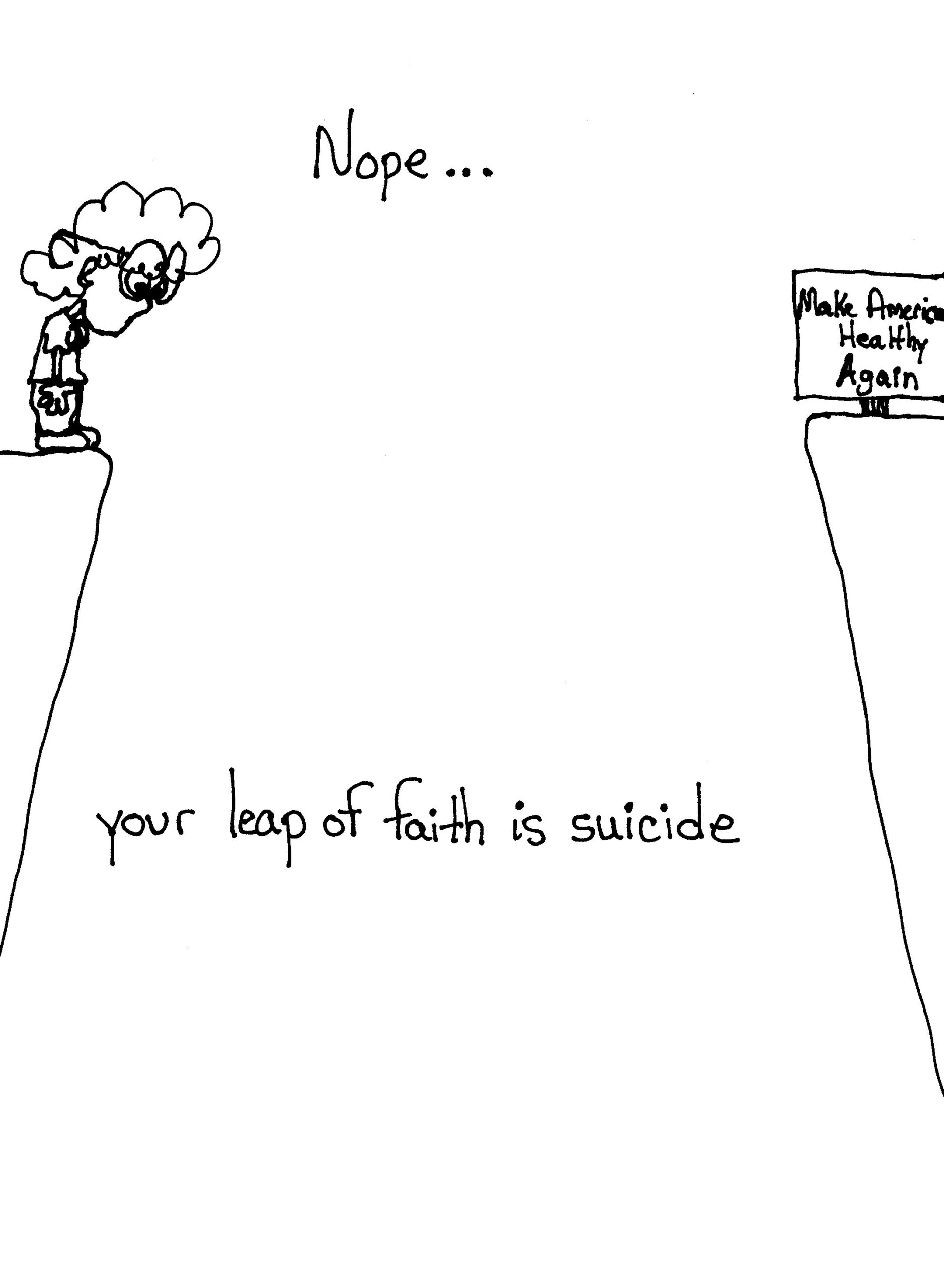 Not A Leap Of Faith Is Suicide