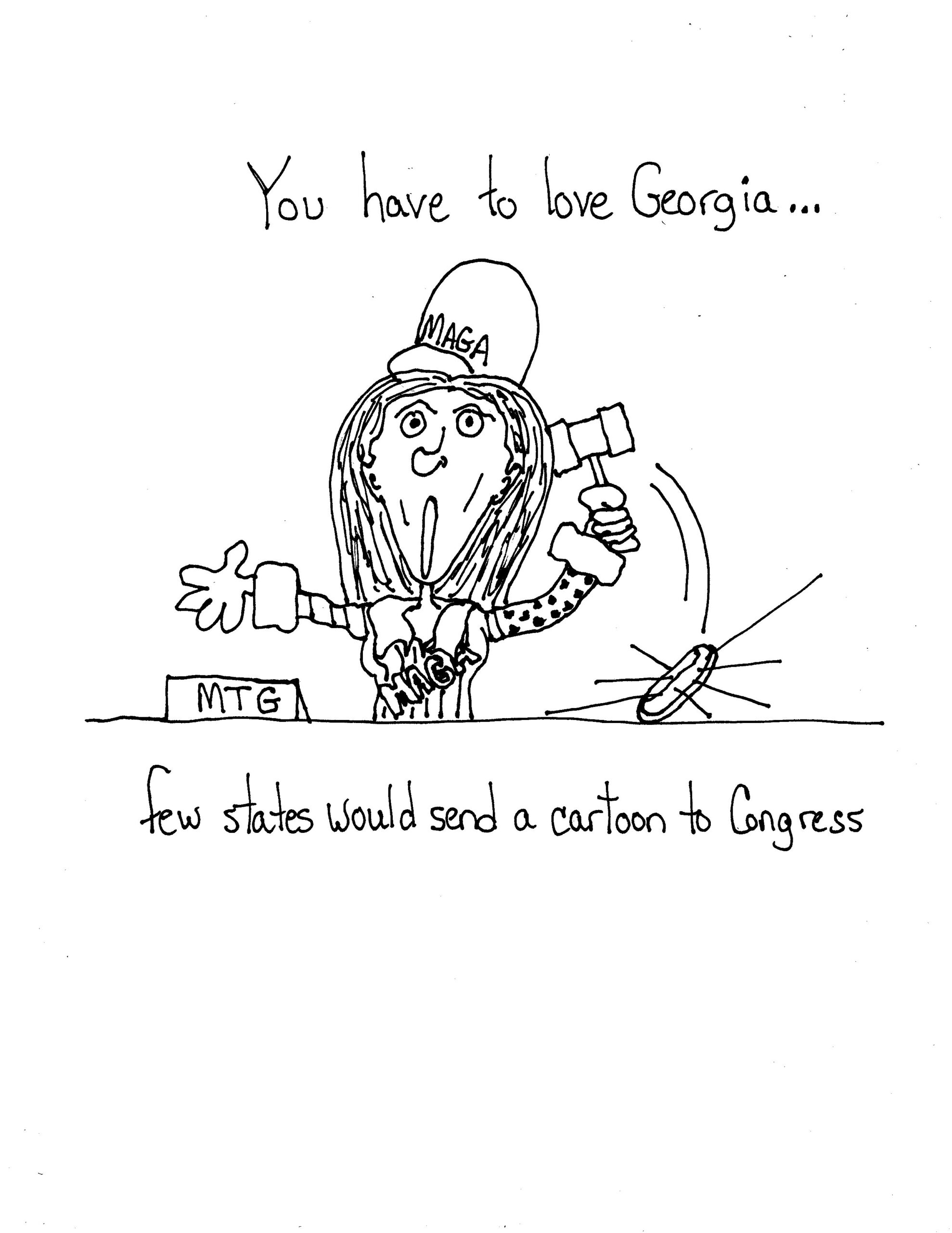 Only Georgia Sends A Cartoon