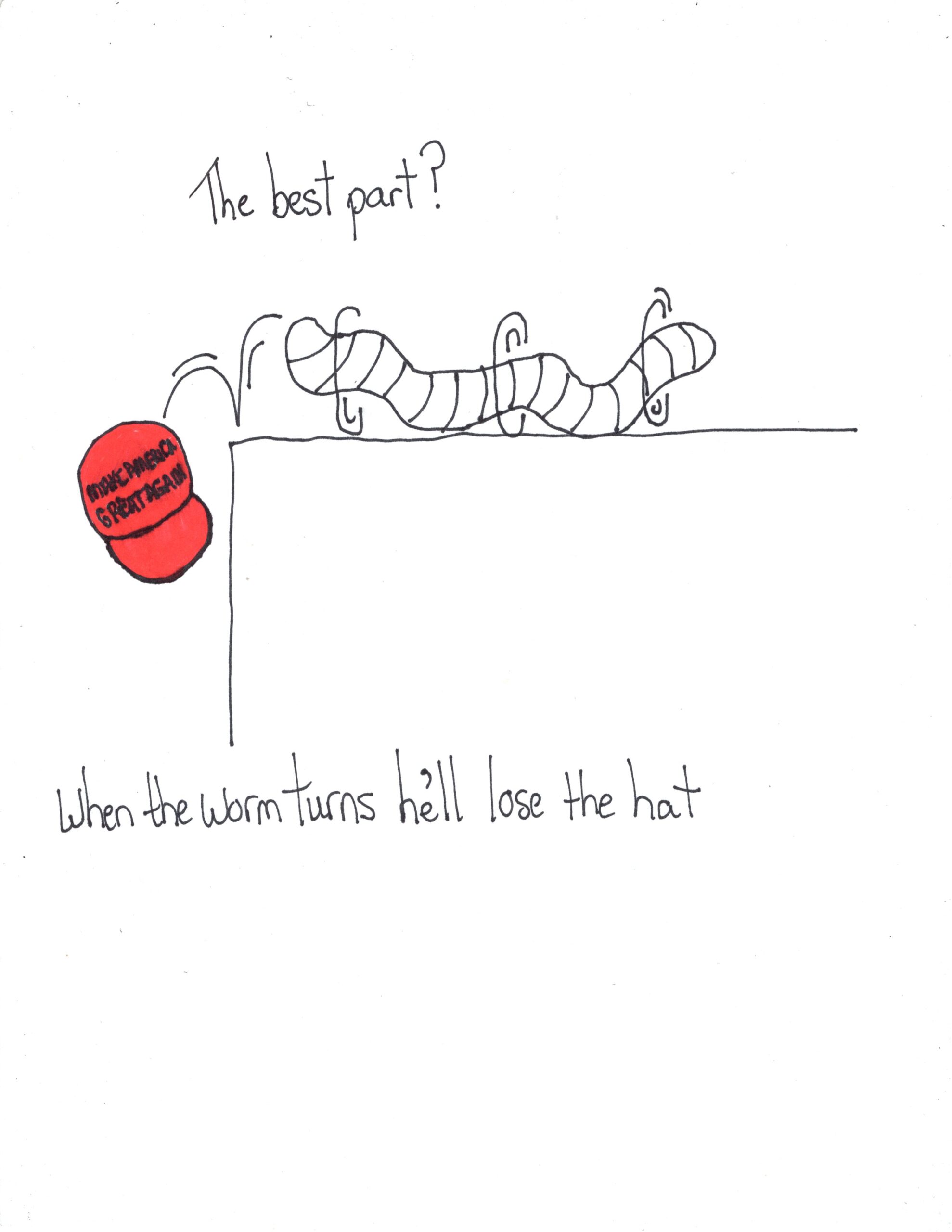 The Worm Turns And Hat Gone